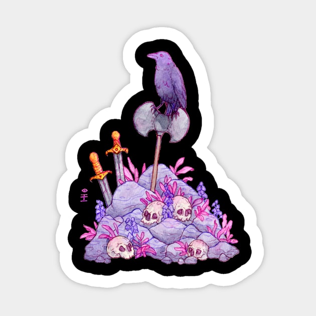 Crow's Delight Sticker by Serpent's Sun